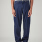 Men's 568 Dark Blue Loose Fit Mid Rise Cargos - Front View