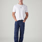 Men's 568 Dark Blue Loose Fit Mid Rise Jeans - Styleshot View