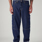 Men's 568 Dark Blue Loose Fit Mid Rise Jeans - Front View