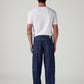 Men's 568 Dark Blue Loose Fit Mid Rise Jeans - Back View