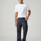 Men's 565 Navy Loose Fit Mid Rise Cargos - Styleshot View