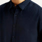 Men's Redloop Solid Navy Slim Fit Shirt - Detail View