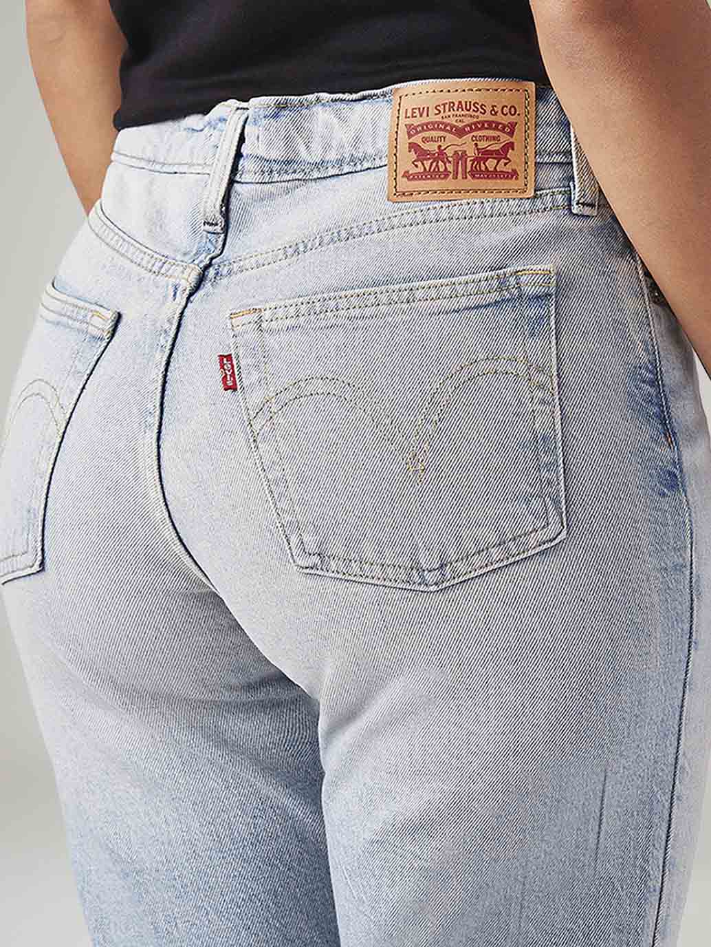 Women's Light Blue Wedgie Slim Fit Mid Rise Jeans - 20 View