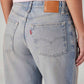 Women's Light Blue Loose Bootcut Fit High Rise Jeans - 20 View
