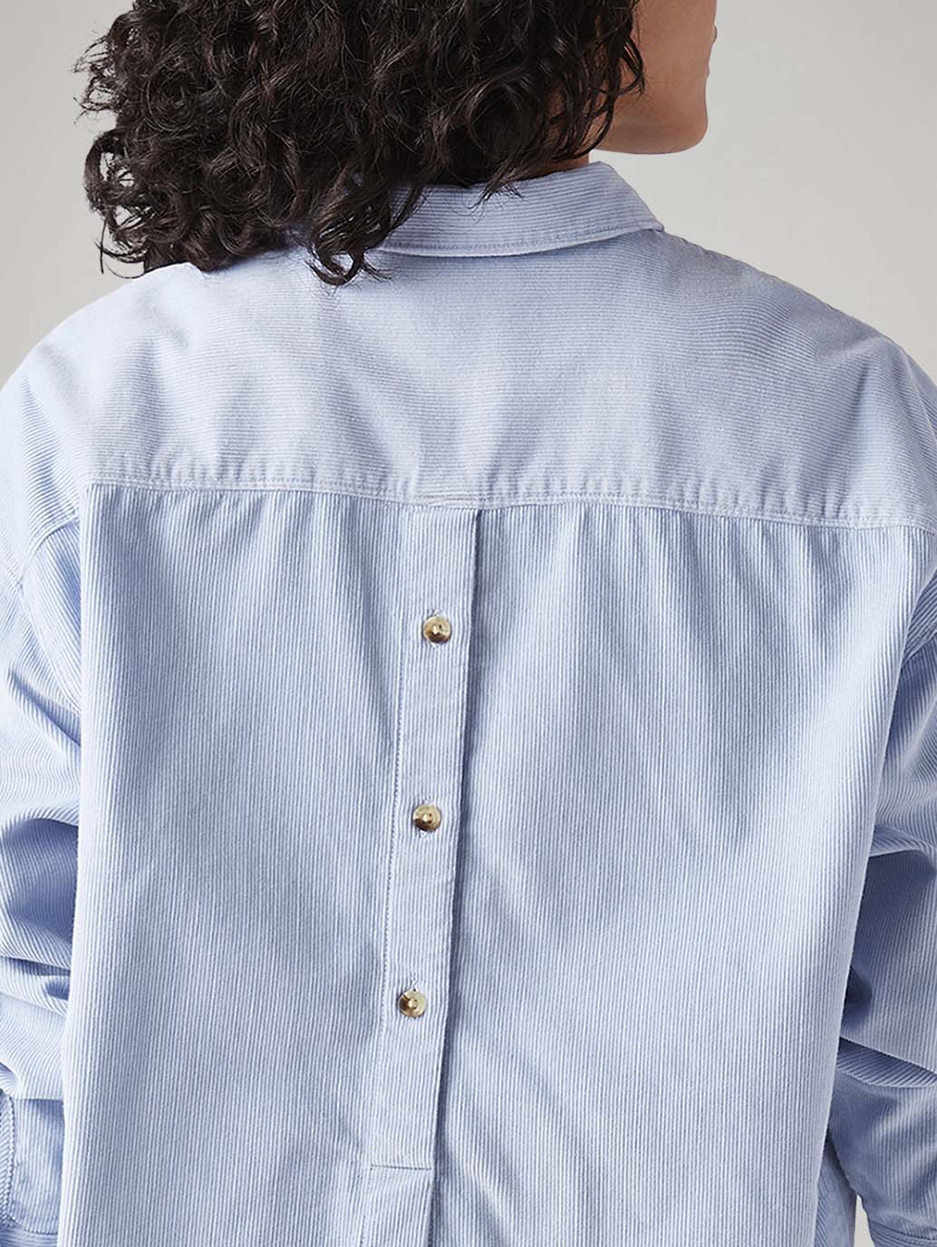 Women's Solid Relaxed Fit Shirt - Detail View
