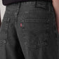 Women's Charcoal Grey XL Straight Loose Fit Mid Rise Jeans - 20 View