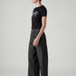 Women's Charcoal Grey XL Straight Loose Fit Mid Rise Jeans - Side View