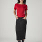 Women's Black Regular Fit High Rise Skirt - 20 View