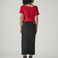 Women's Black Regular Fit High Rise Skirt - 20 View