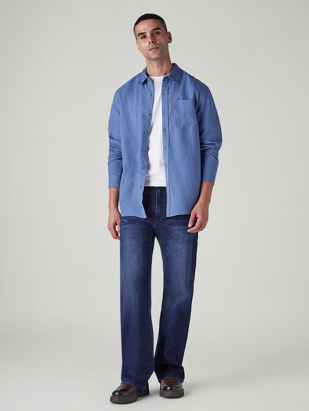Men's 567 Indigo Bootcut Fit Mid Rise Kooltex Jeans