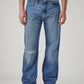 Men's 567 Blue Bootcut Fit Mid Rise Jeans - Front View