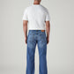 Men's 567 Blue Bootcut Fit Mid Rise Jeans - Back View