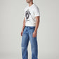 Men's 567 Blue Bootcut Fit Mid Rise Jeans - Side View