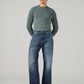 Men's Dark Blue 541 Athletic Tapered Fit Mid Rise Jeans - Front View