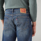 Men's Dark Blue 541 Athletic Tapered Fit Mid Rise Jeans - 20 View