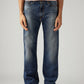 Men's 567 Blue Bootcut Fit Mid Rise Jeans - Front View