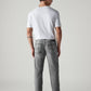 Men's 555 Grey Relaxed Straight Fit Mid Rise Jeans - Back View