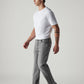 Men's 555 Grey Relaxed Straight Fit Mid Rise Jeans - Side View