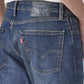 Men's 555 Dark Blue Relaxed Straight Fit Mid Rise Commuter Jeans - Detail View