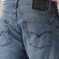 Men's 555 Blue Relaxed Straight Fit Mid Rise Commuter Jeans - Detail View