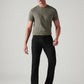 Men's 513 Black Slim Straight Fit Mid Rise Jeans - Front View