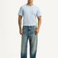 Men's Tinted 568 Blue Loose Fit Mid Rise Jeans - Front View