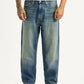 Men's Tinted 568 Blue Loose Fit Mid Rise Jeans - Front View
