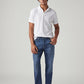 Men's 541 Blue Athletic Tapered Fit Mid Rise Redloop Jeans - Styleshot View