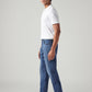 Men's 541 Blue Athletic Tapered Fit Mid Rise Redloop Jeans - Side View