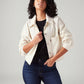 Women's Jacquard Regular Fit Trucker Jacket - Styleshot View