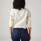 Women's Jacquard Regular Fit Trucker Jacket - Back View