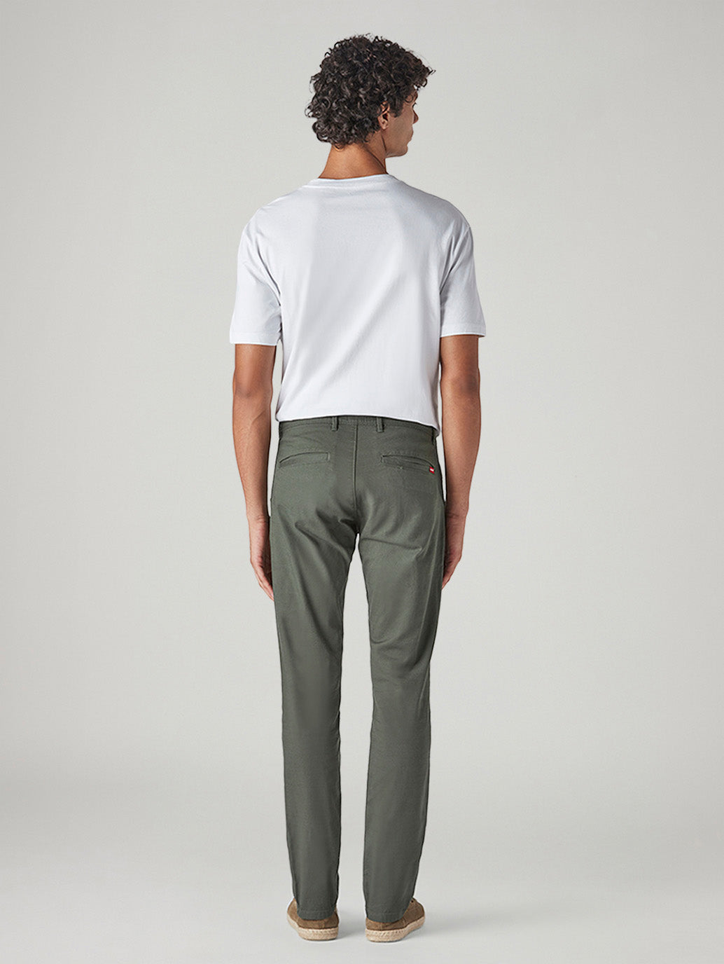 Men's 511 Olive Slim Fit Mid Rise Chinos - Back View