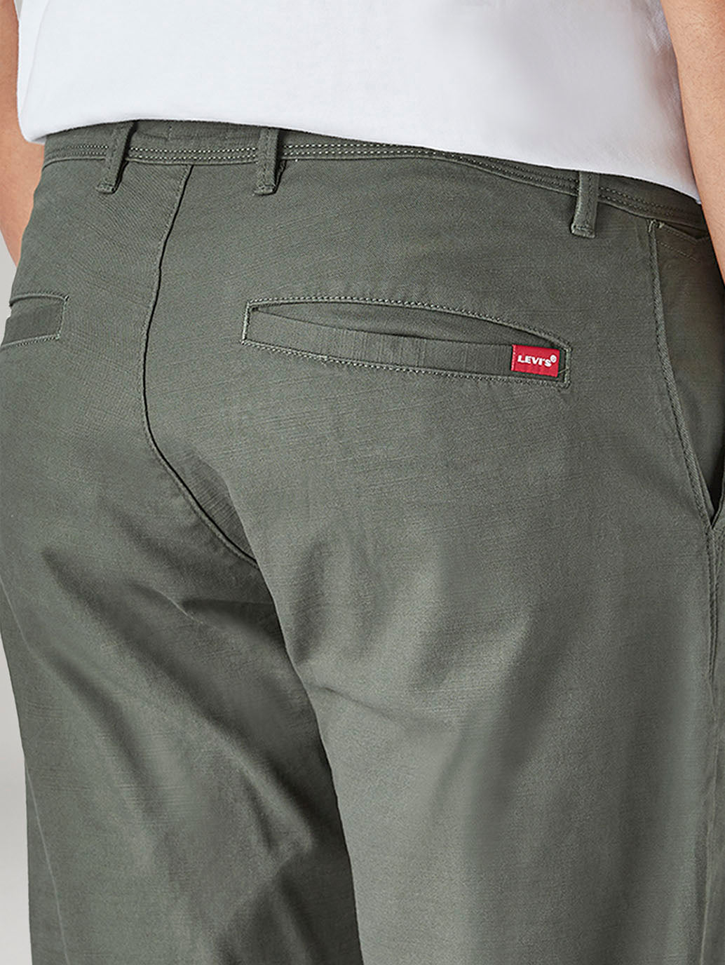 Men's 511 Olive Slim Fit Mid Rise Chinos - Detail View