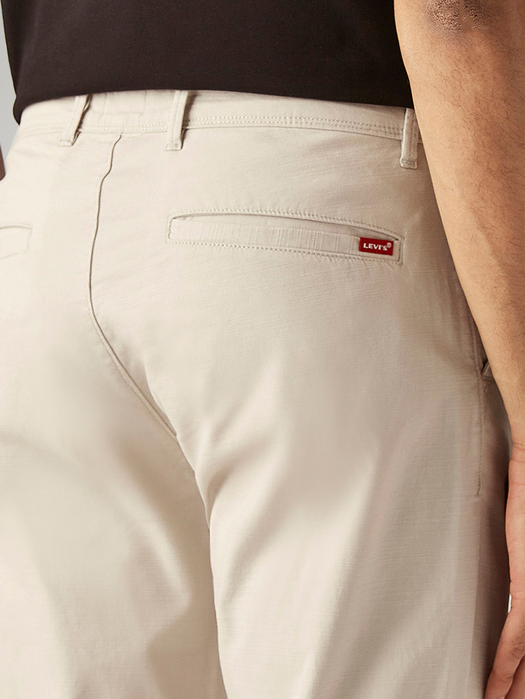 Men's 511 Beige Slim Fit Mid Rise Chinos - Detail View