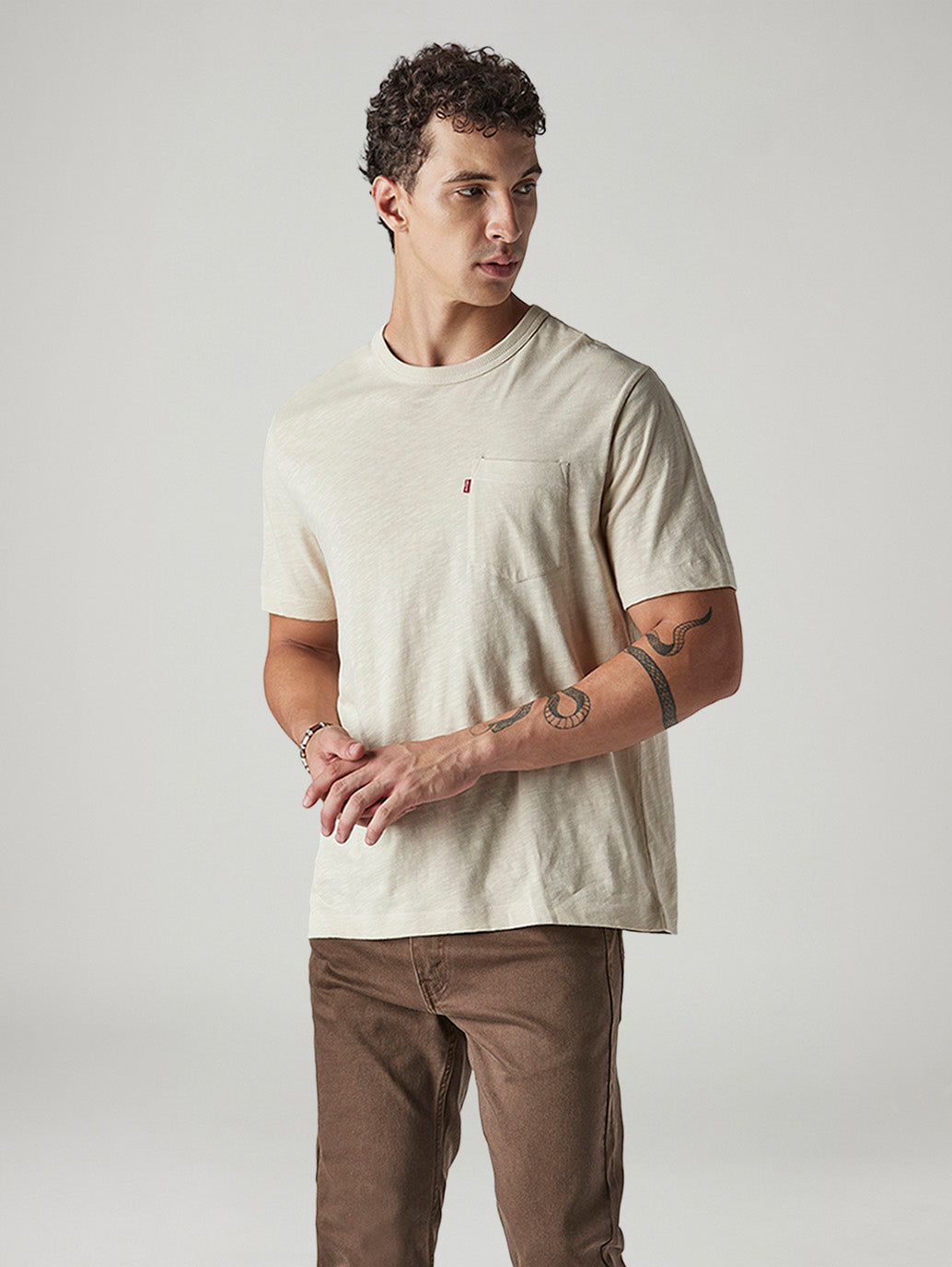 Men's Solid Regular Fit Jersey T-Shirt