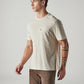 Men's Solid Regular Fit Jersey T-Shirt - Side View