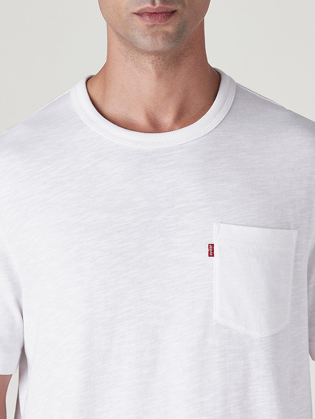 Men's Solid Regular Fit Jersey T-Shirt - Detail View
