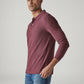 Men's Solid Maroon Pique Polo T-Shirt - Side View