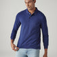 Men's Solid Dark Blue Pique Polo T-shirt - Styleshot View