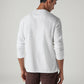 Men's Solid Regular Fit Waffle T-Shirt - Back View