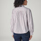 Women's Striped Regular Fit Top - Back View