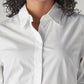 Women's Solid Slim Fit Poplin Shirt - Detail View