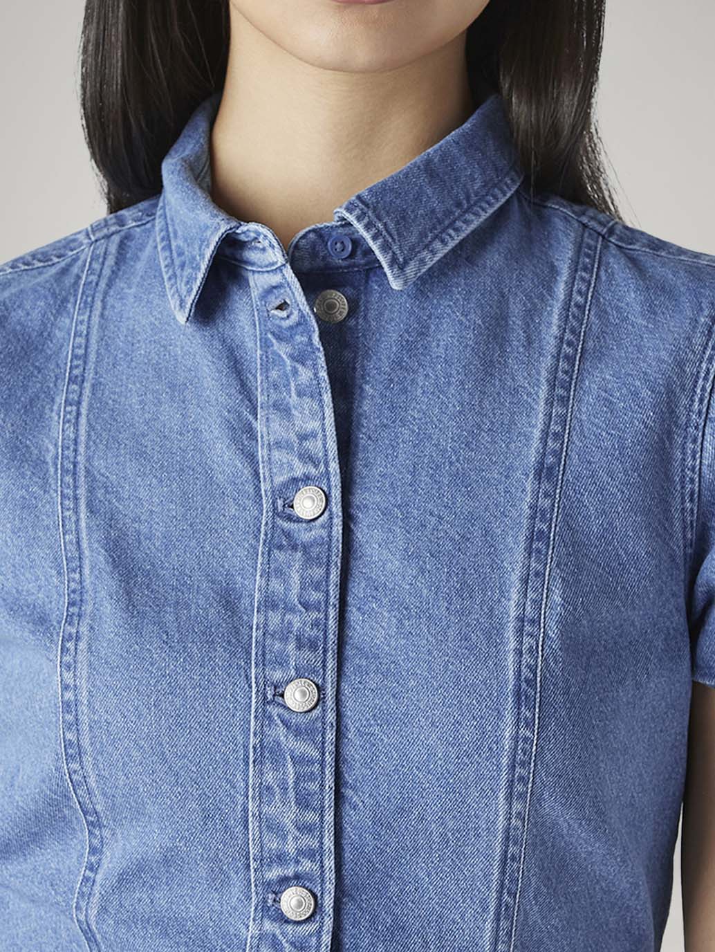 Women's Solid Regular Fit Shirt - Detail View