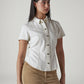 Women's Solid Regular Fit Denim Shirt - Side View