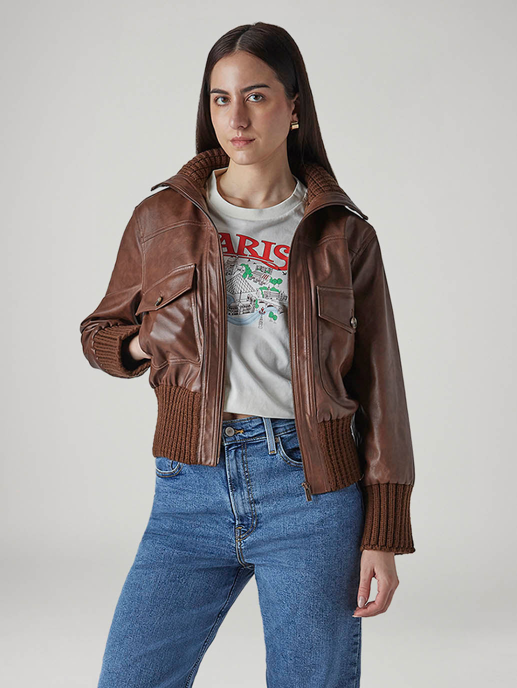 Women's Solid Slim Fit Jacket