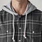 Men's Checkered Relaxed Fit Shirt - Detail View