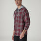 Men's Checkered Relaxed Fit Shirt - Side View