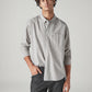 Men's Striped Relaxed Fit Poplin Shirt - Styleshot View