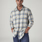 Men's Checkered Relaxed Fit Flannel Shirt - Styleshot View
