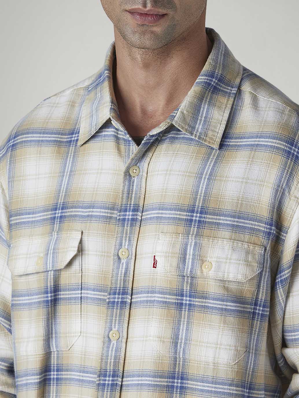 Men's Checkered Relaxed Fit Flannel Shirt - 20 View